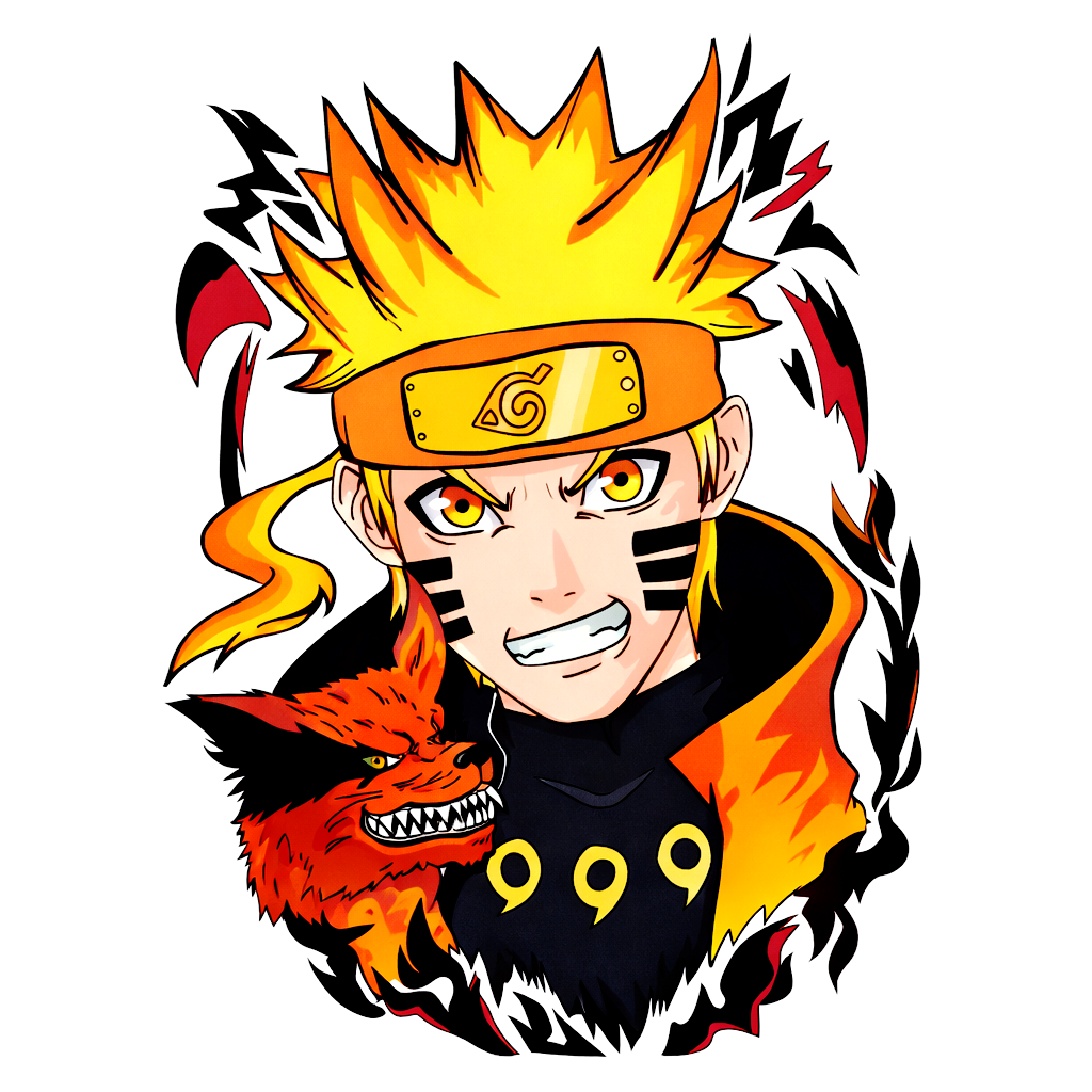 Naruto Fire Graphic Tee – Anime Unisex T-Shirt
