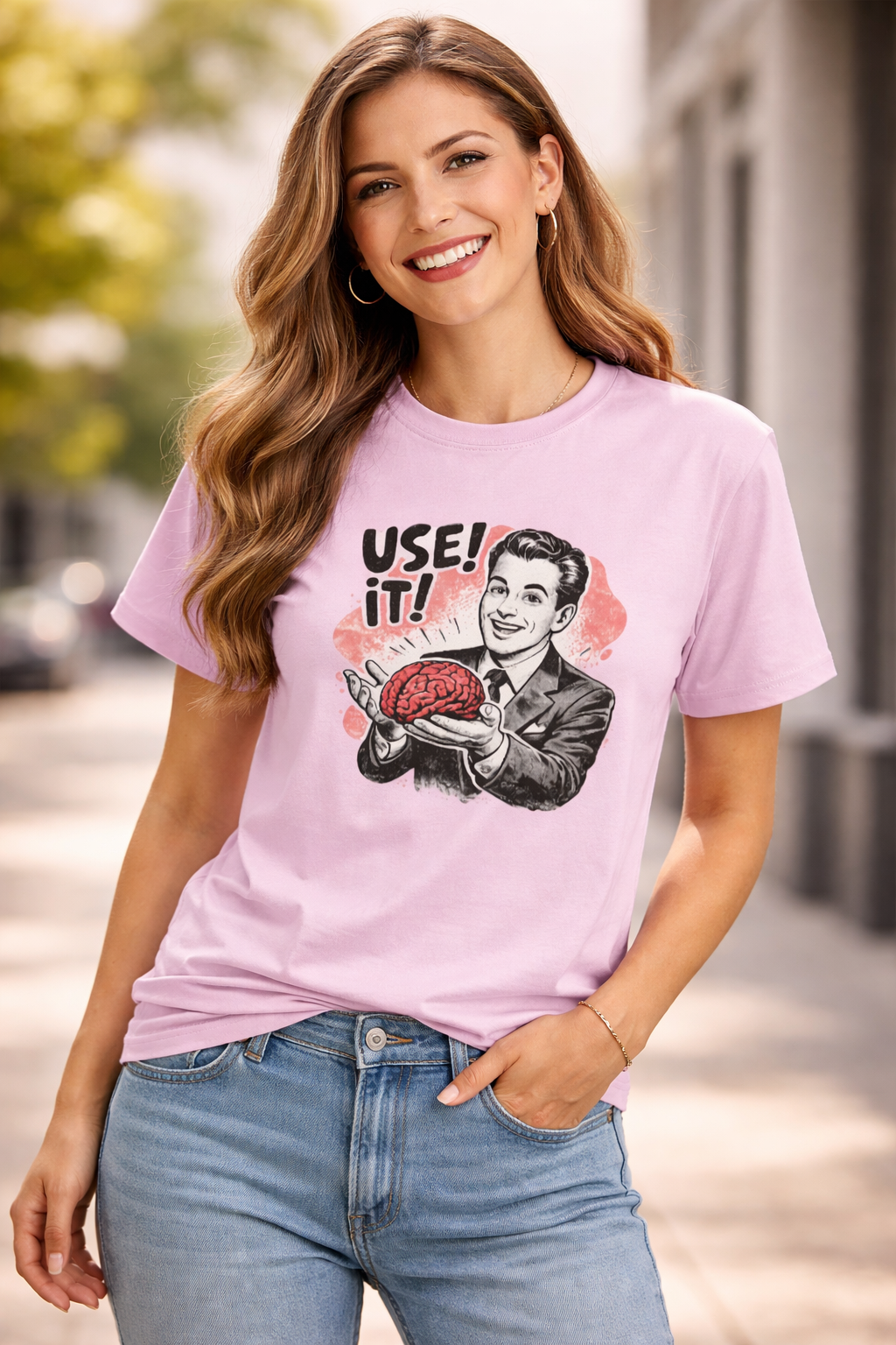 Use It! – Funny Brain Graphic T-Shirt