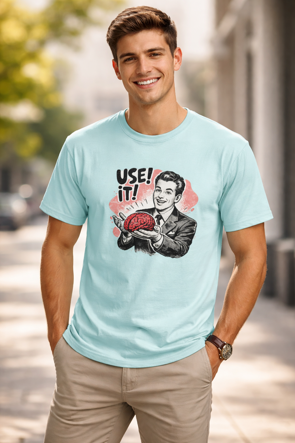 Use It! – Funny Brain Graphic T-Shirt