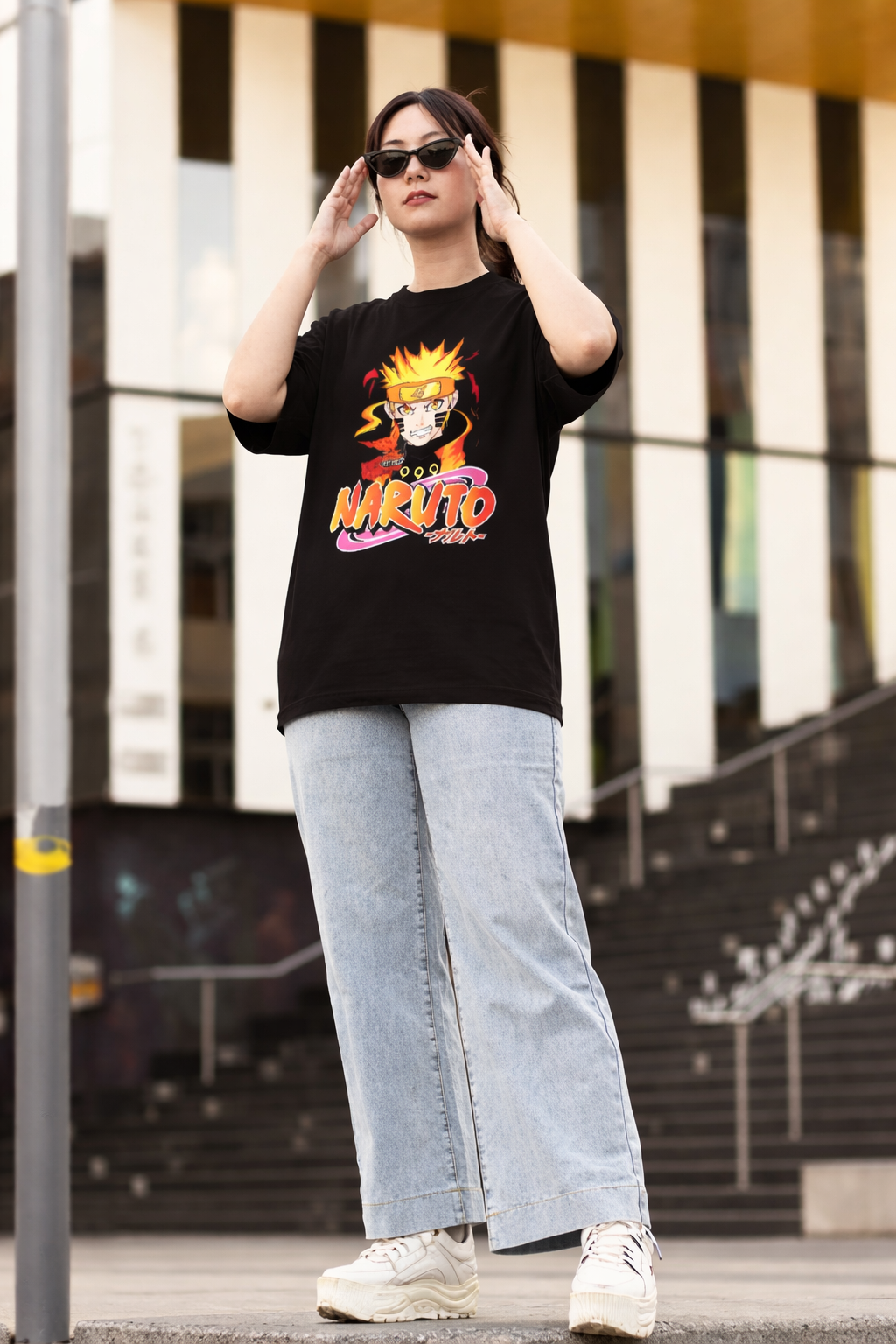 Naruto Fire Graphic Tee – Anime Unisex T-Shirt