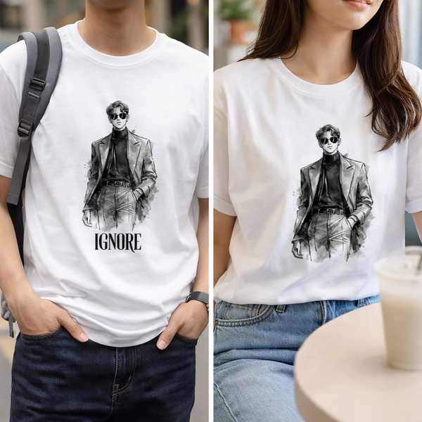 Ignore Mode ON – Minimal Aesthetic Graphic T-Shirt